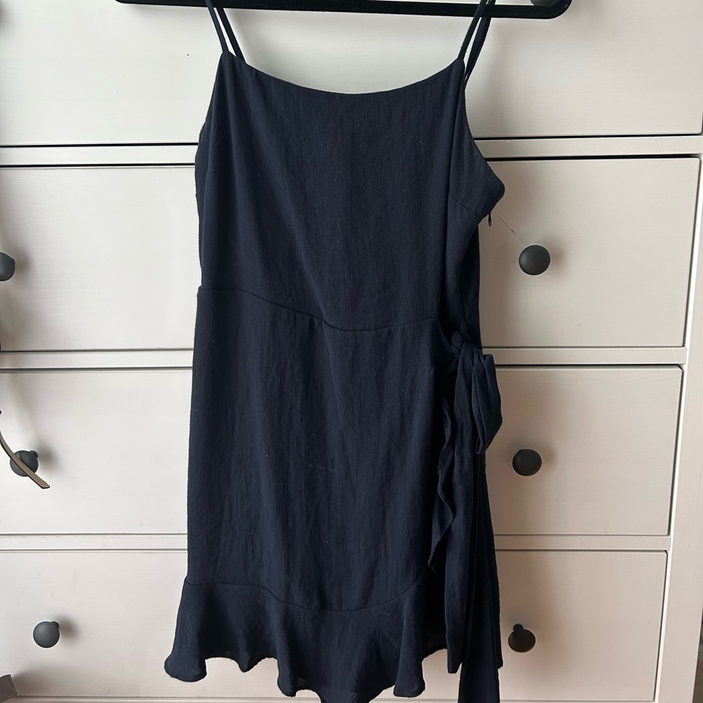 Navy Tie Dress